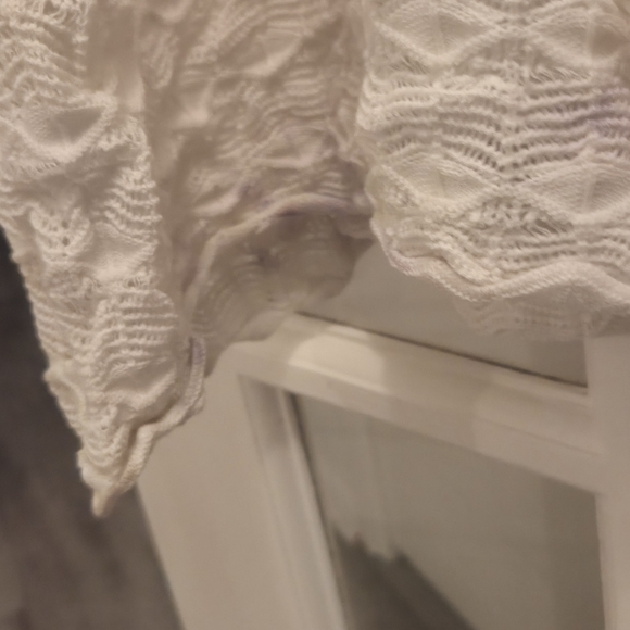 Aleeza Sylvie Chic Three Quarter Sleeve Ivory Midi Dress - Picture 9 of 11